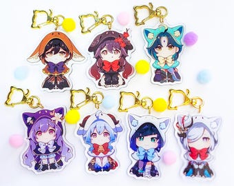 Genshin Impact Liyue Characters Hoodie Charms