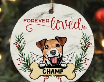 dog angel ornament