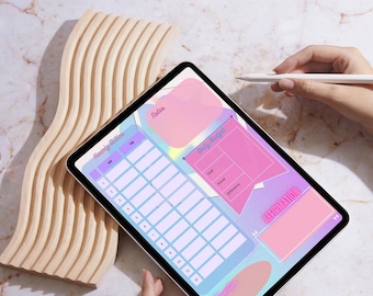 Space-Themed Wellness Planner, Shadow Work Prompts, Reflection Planner, Celestial Theme, Space-Designed, 80's Space, Pastel Hues, Digital