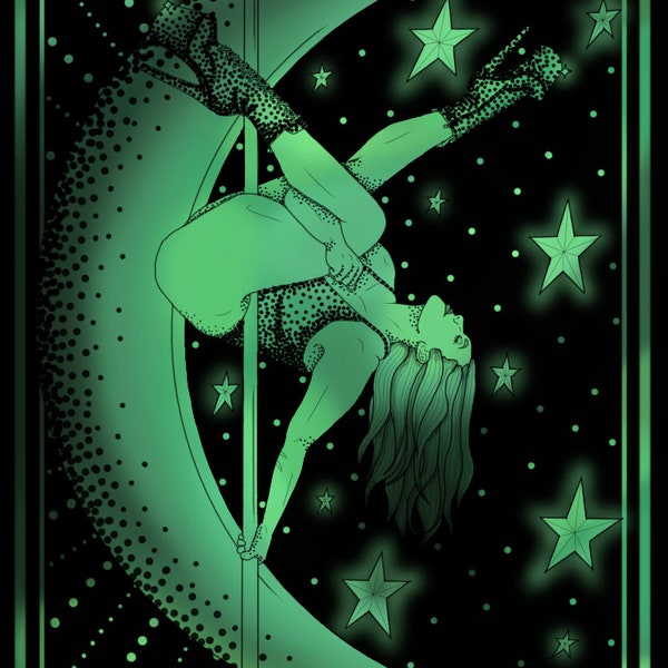 Custom Pole Dance, Aerial, Lyra Hoop, Digital Art