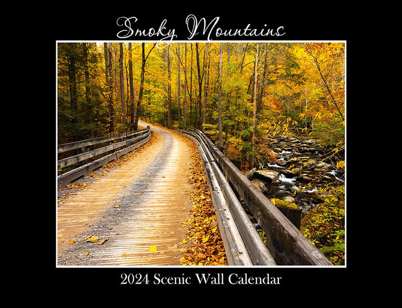 2024 Wall Calendar Smoky Mountains, Wall Calendar, Nature Calendar