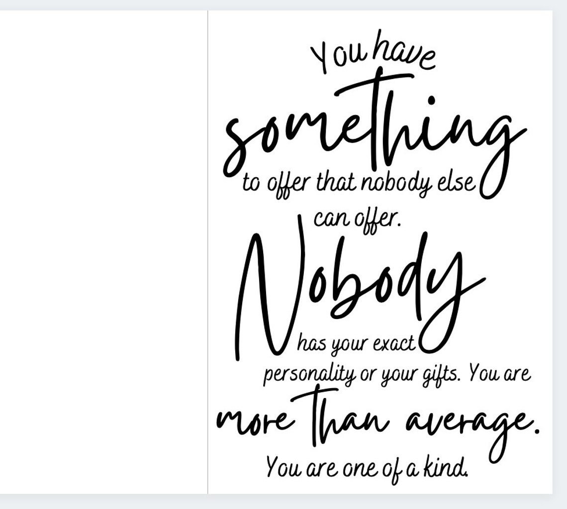 You re one of a kind
