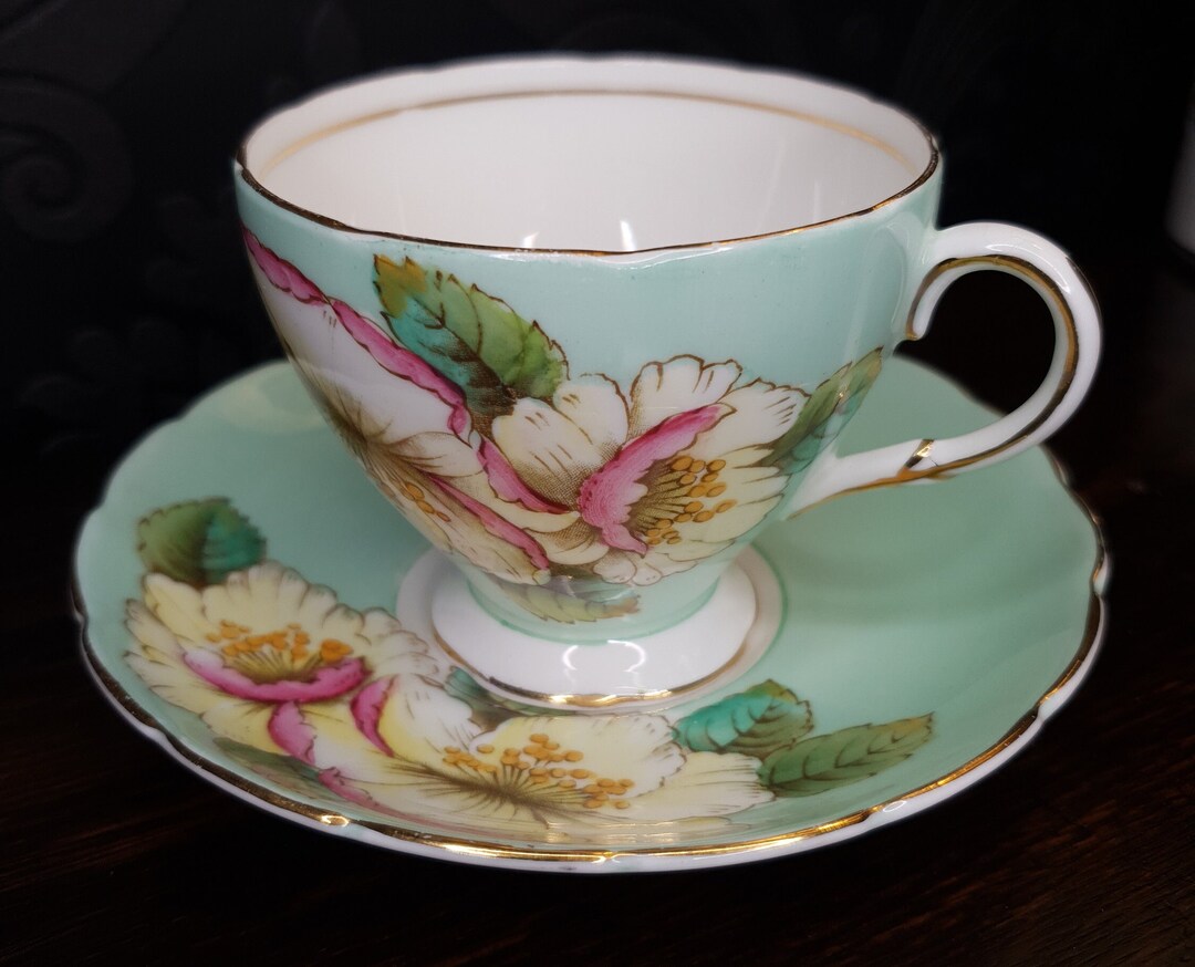 Foley Tea Set Foley China, Vintage Foley, E Brain, Vintage China Cup and Saucer Set ...