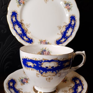 Queen Anne China, Ridgeway China , Vintage China Cup and Saucer Set, Fine Bone China, Tea Party Decor, Teacup and Saucer, Vintage Tea Set