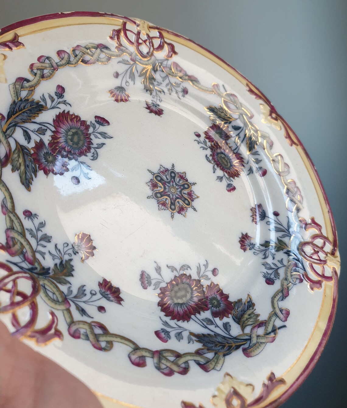 Brownfield Plate 1857 Vintage China Vintage Plate William Etsy
