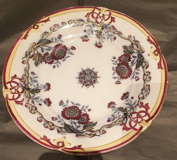Brownfield Plate 1857 Vintage China Vintage Plate William Etsy