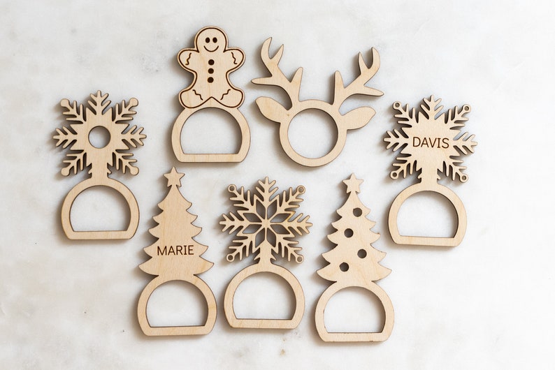 Napkin Ring SVG Christmas Napkin Ring svg Napkin Holder svg Etsy