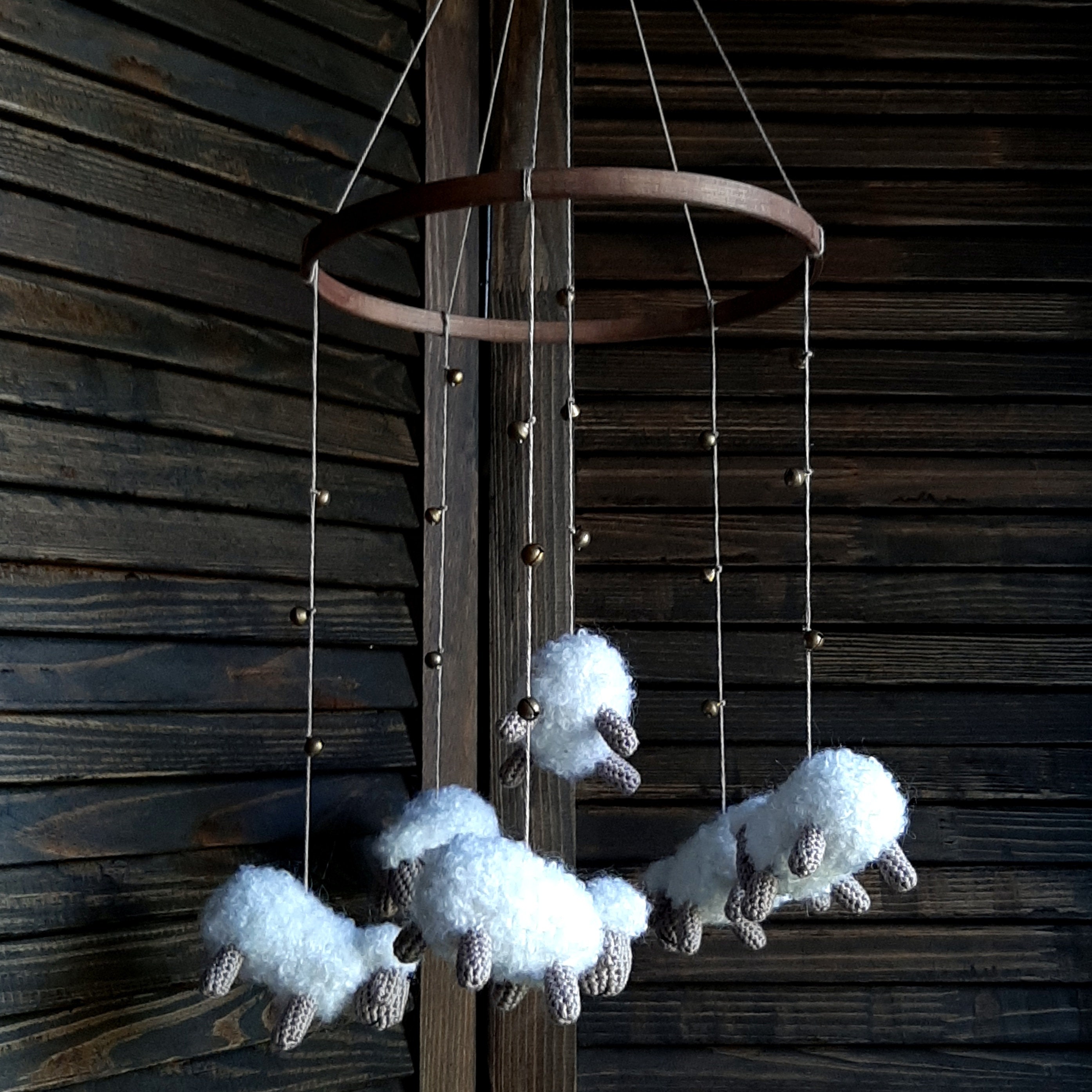 Baby Mobile Lambs Animal Nursery Theme Gift For New Baby Etsy