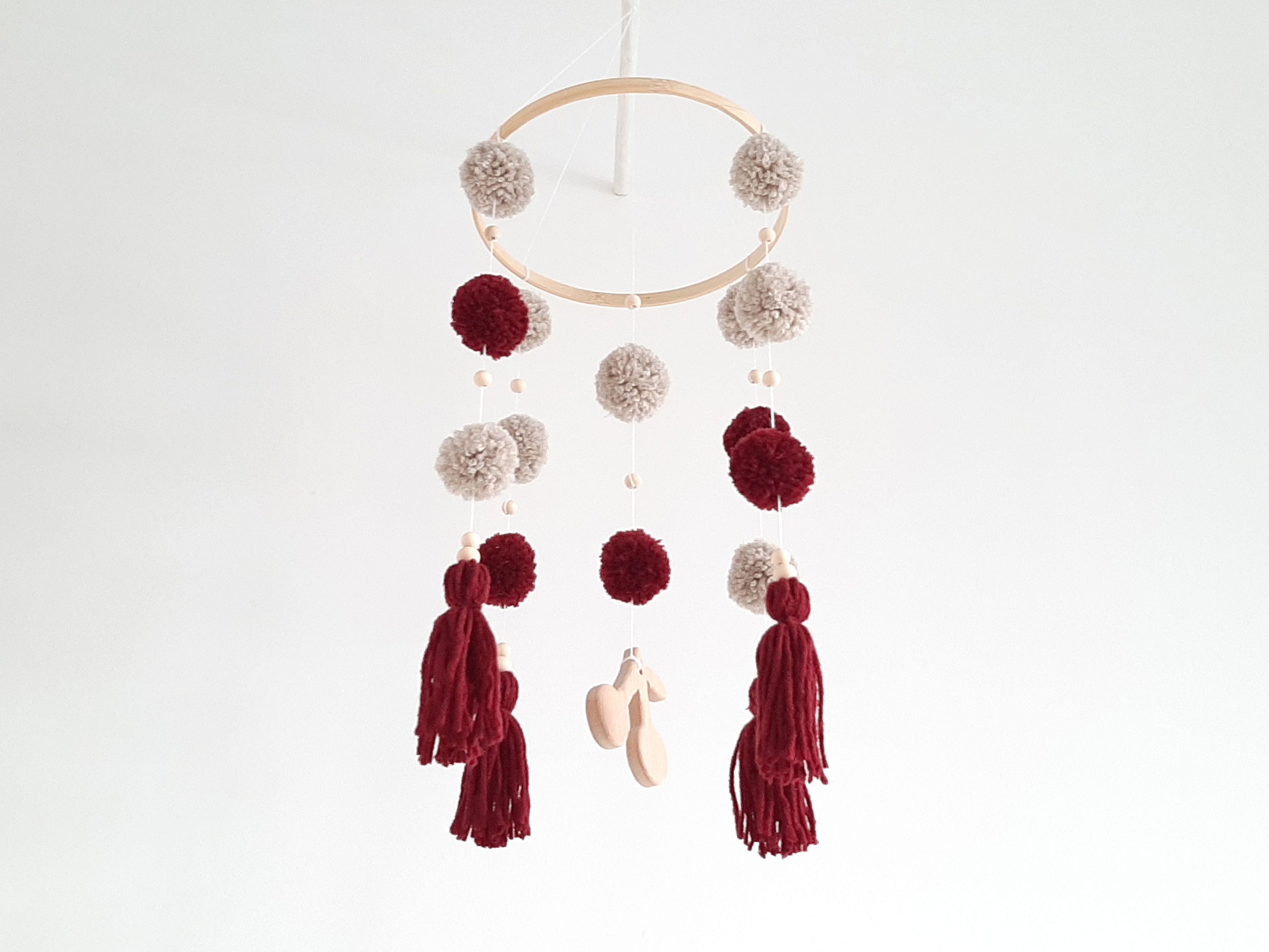 Kirsche Baby mobile Rotes Kinderzimmer Deko MädchenBett | Etsy