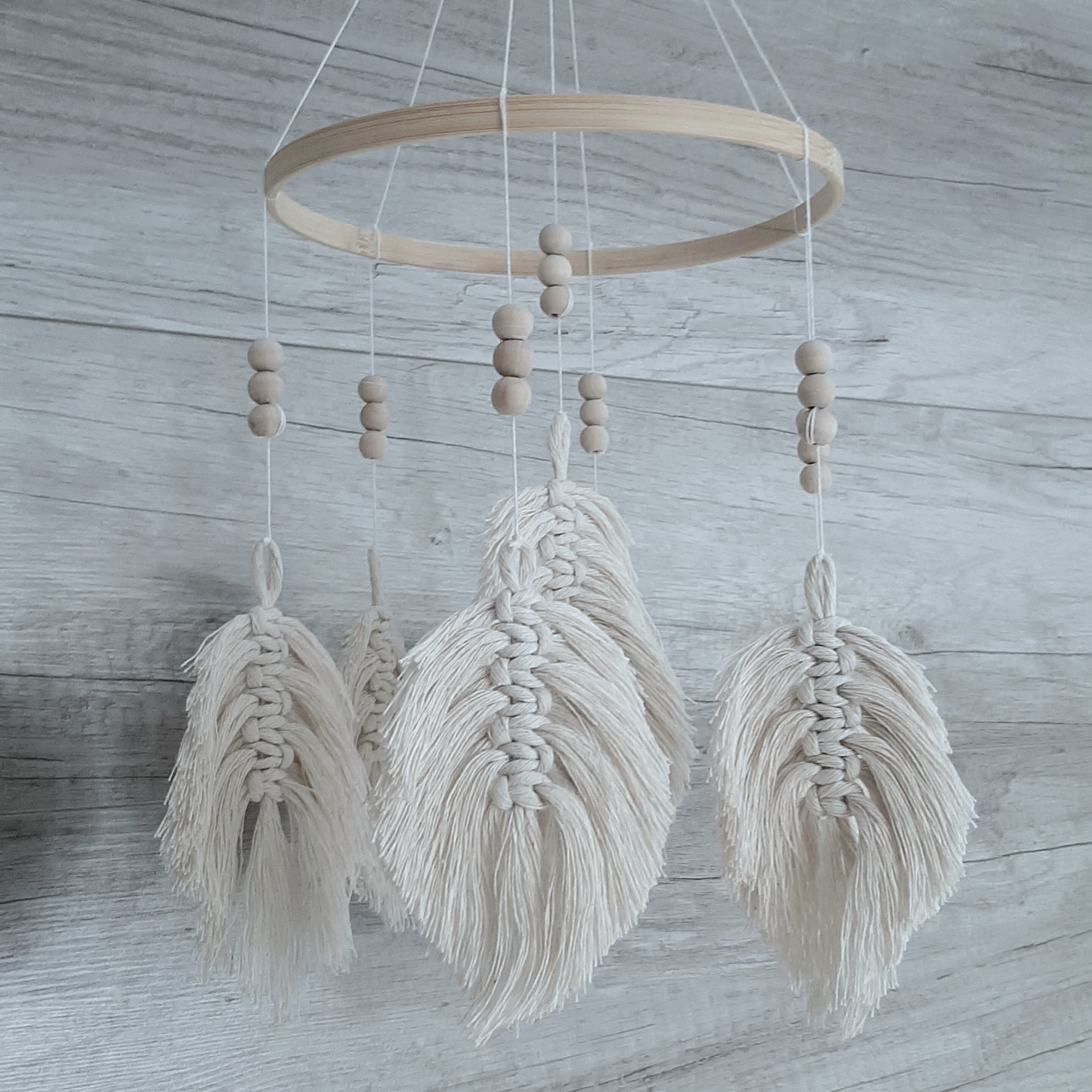 Boho Baby Mobile Boho Nursery Decor Boho Crib Mobile Handmade Etsy