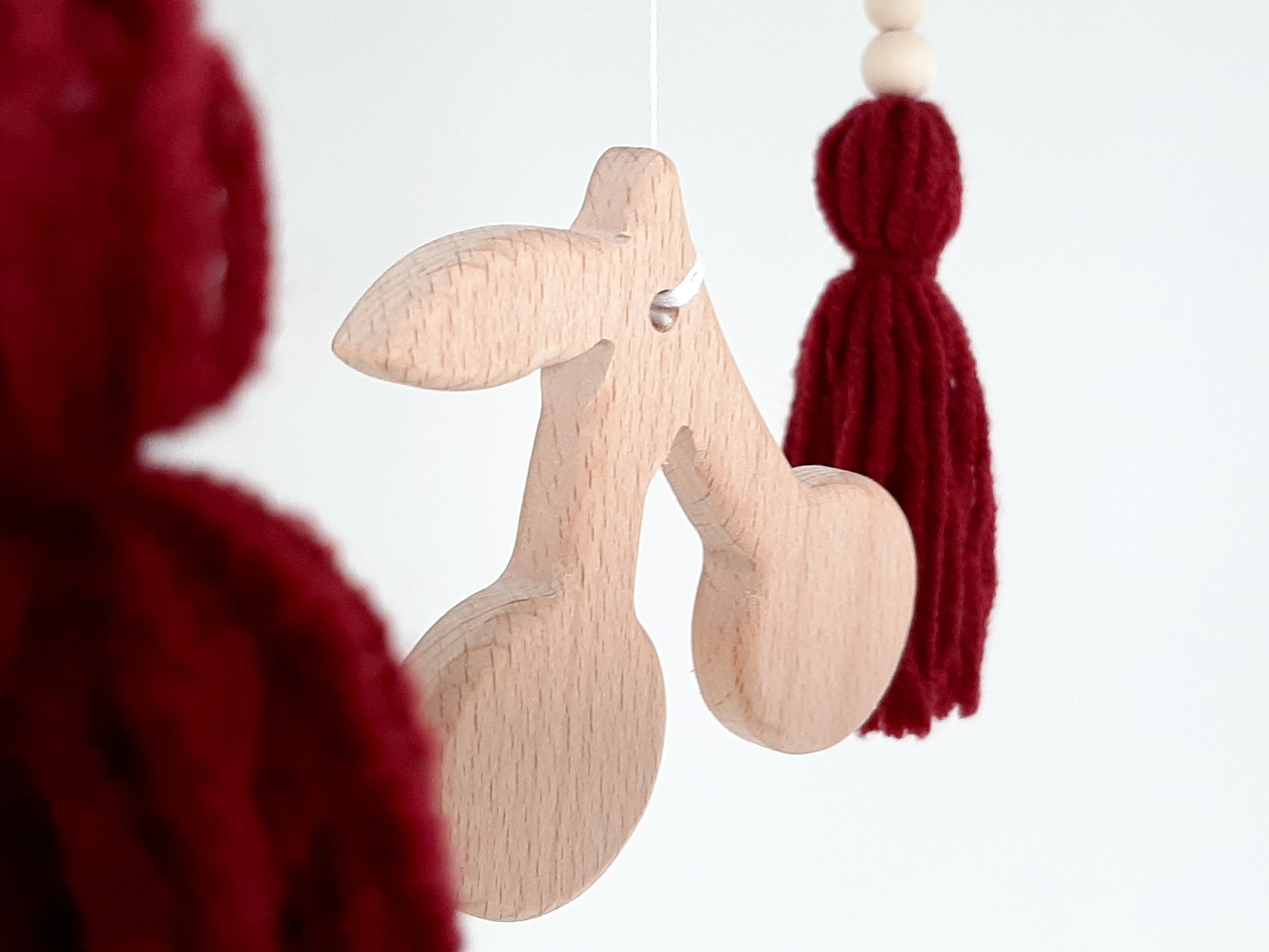 Kirsche Baby mobile Rotes Kinderzimmer Deko MädchenBett | Etsy