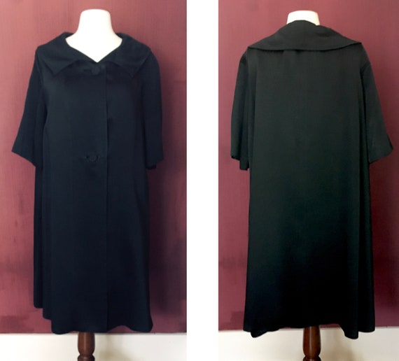 Black Swing Coat - image 1