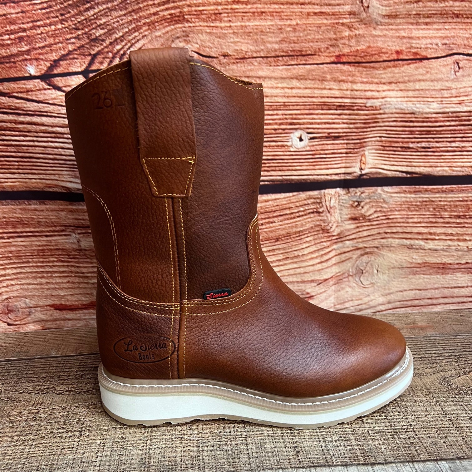 Handmade Leather Pull-on Work Boot, Oil Resistant Outsole - Etsy