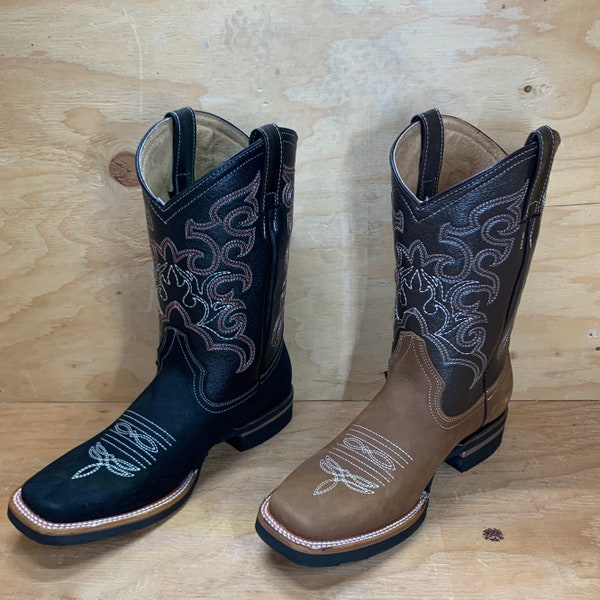 Mens Blue Suede Cowboy Boots Etsy