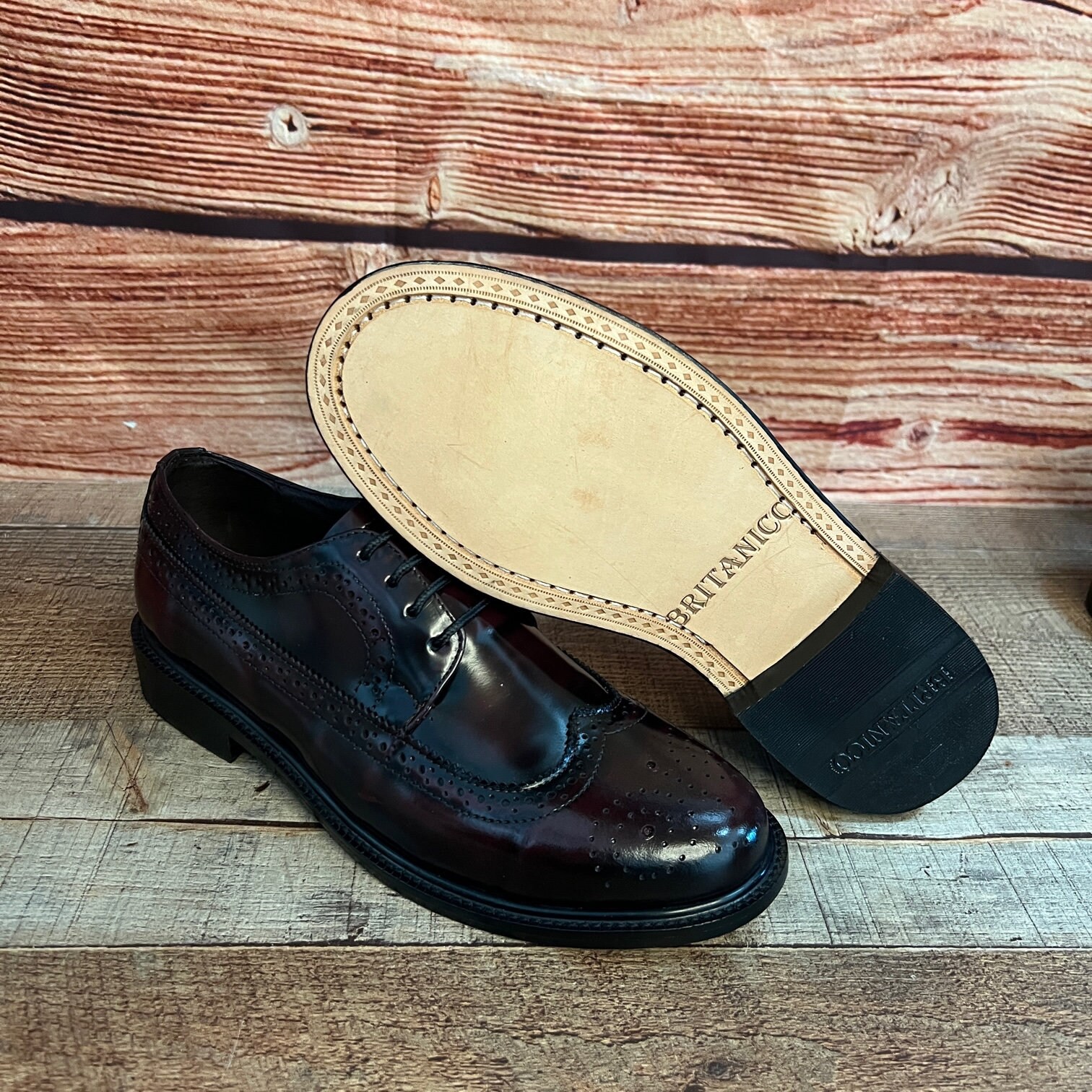 Hombres Cuero Genuino Estilo Oxford Zapatos De Vestir Estilo