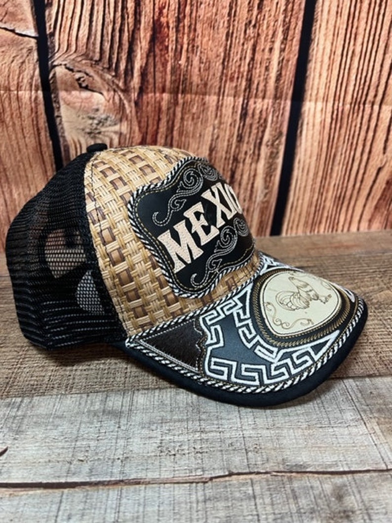 Mexico Embroidered Trucker Hat/ Dad Mexico Hat Gorra/ Cachucha Vaquera image 2