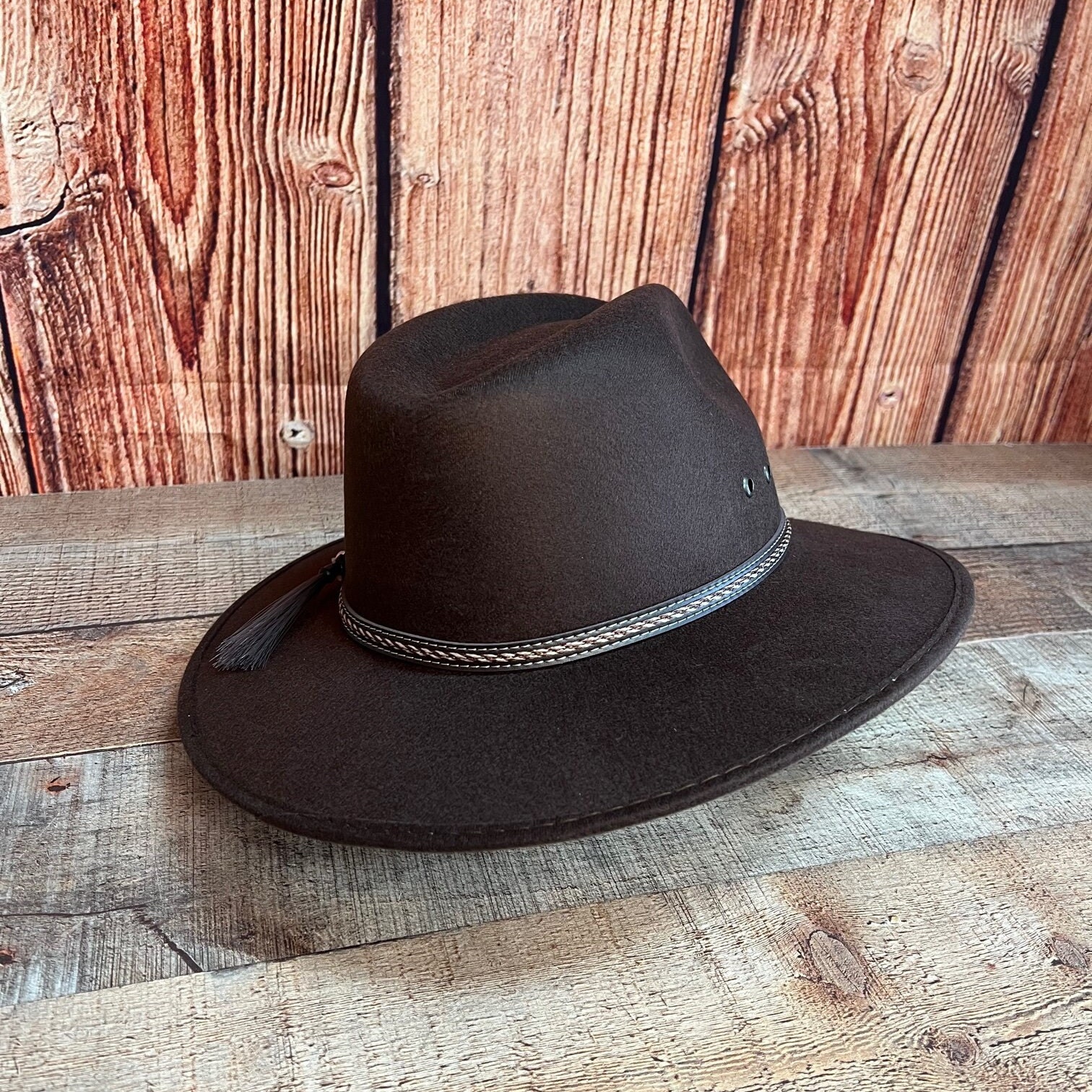 Men and Women Faux Felt Western Cowboy Hat Tejana Sombrero  display picture 2