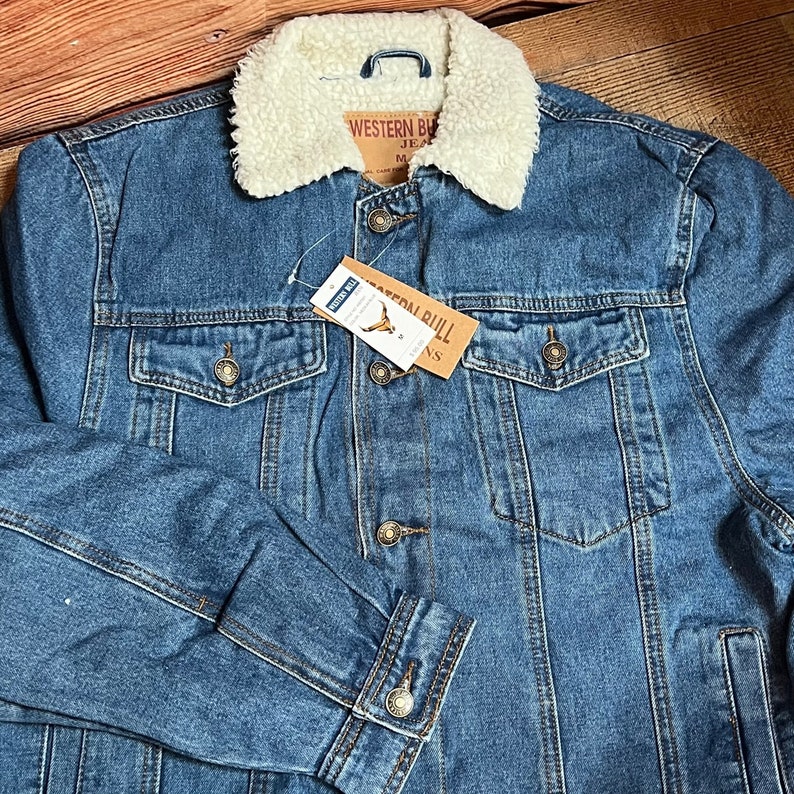 Men's Western Blue Jean Jacket 100% Cotton Chaqueta Vaquera Azul Con Algodon imagen 6