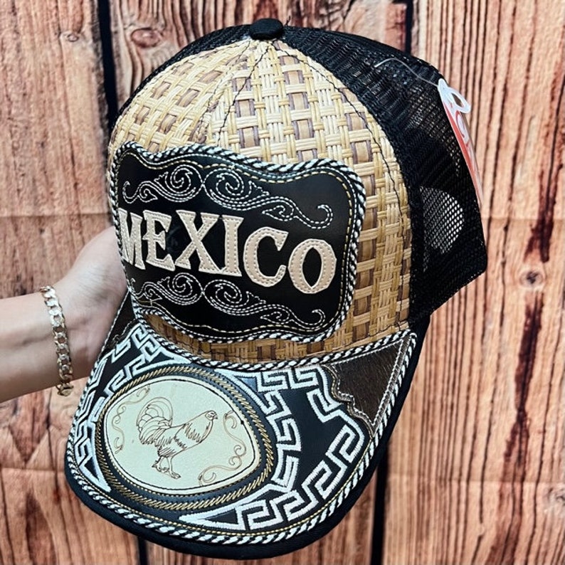 Mexico Embroidered Trucker Hat/ Dad Mexico Hat Gorra/ Cachucha Vaquera image 5