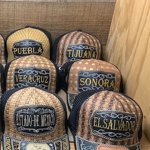 Men Mexico State Hats/ Cap Gorras de Mexico SONORA TIJUANA VERACRUZ Jalisco, Durango, Zacatecas, Sinaloa.