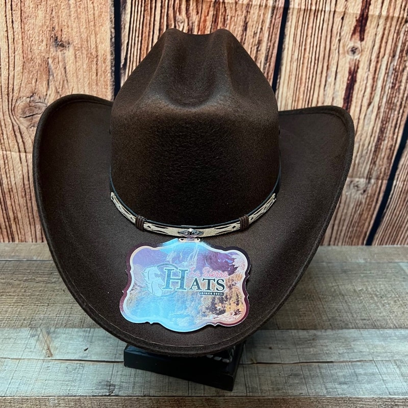Tejana Cowboy Western Hat 4X Felt Hats Brown main image 0