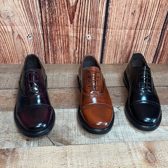 Men Genuine Leather Oxford Style Dress Shoes Zapatos De Vestir - Etsy