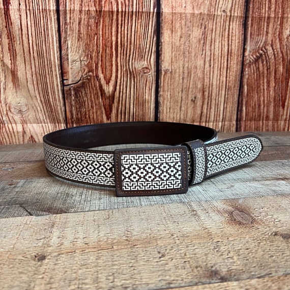 Ceinture Western en cuir pour homme, modèle Jester