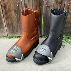 Men Pull-On Leather Truck sole Work Boot STEEL TOE Est. 410