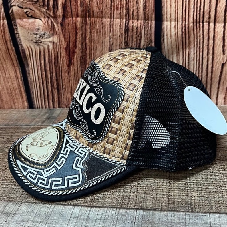 Mexico Embroidered Trucker Hat/ Dad Mexico Hat Gorra/ Cachucha Vaquera image 3