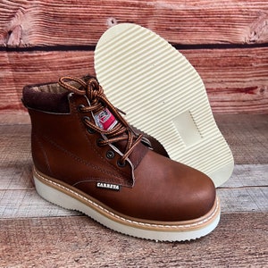 Women Leather oil/ water Resistant Light Weight  Work Boot laces Botas De trabajo Dama Piel Resistente al Agua y Aceite Est. 202