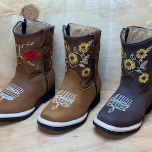 COWGIRL BABY WALKER toddler western square toe boots