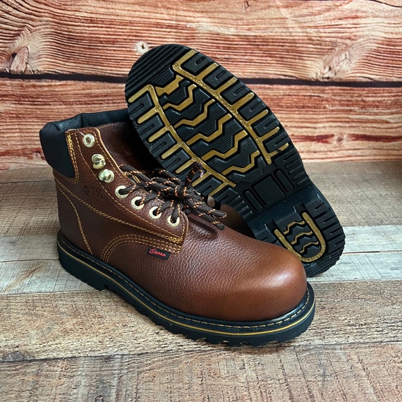 Mens Leather Work Boots: Steel Toe or Non-steel Toe, Made in