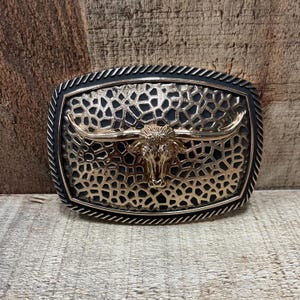 Western Cowboy Cowgirl Bull Belt Buckle Rodeo Hebilla Vaquera Rodeo Toro