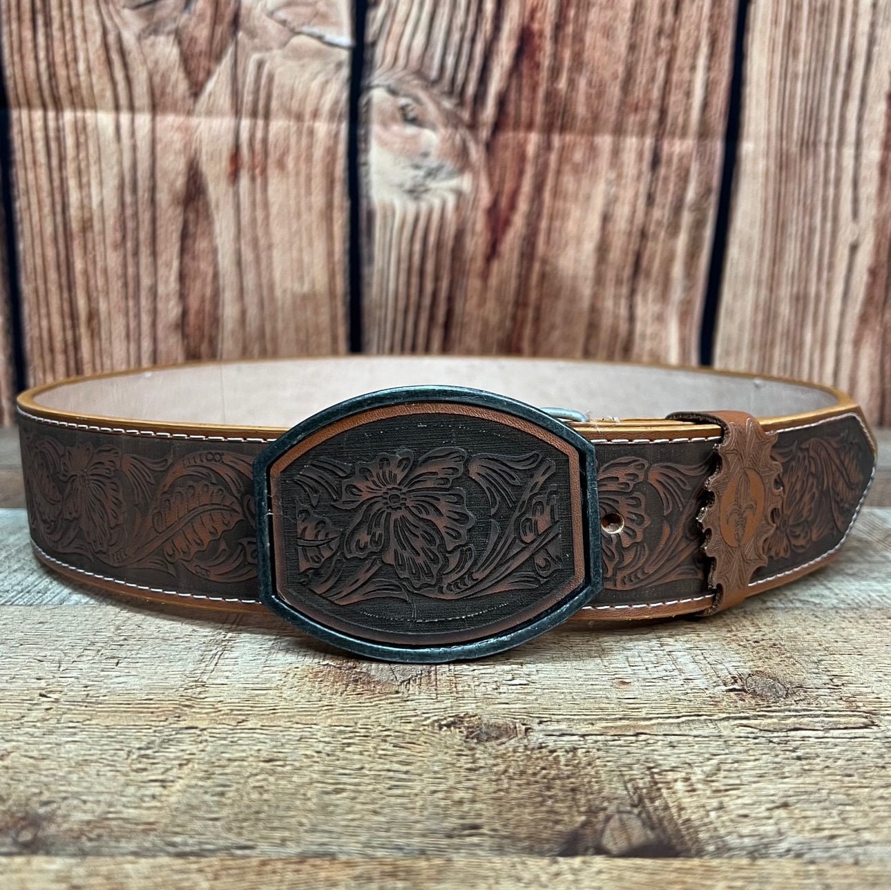 Western Unisex Leather Handed Belt Cinto Etsy México