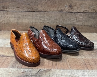 Men's Huarache Moccasin Style Genuine Leather Mexican Handmade Huaraches