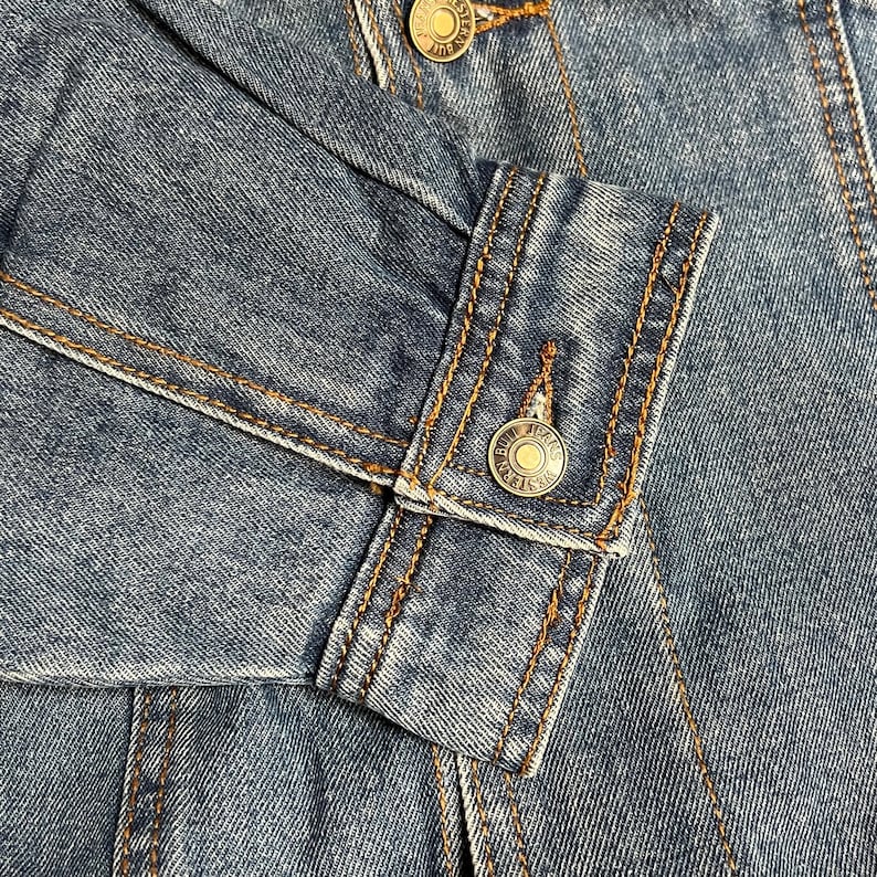 Men's Western Blue Jean Jacket 100% Cotton Chaqueta Vaquera Azul Con Algodon imagen 7