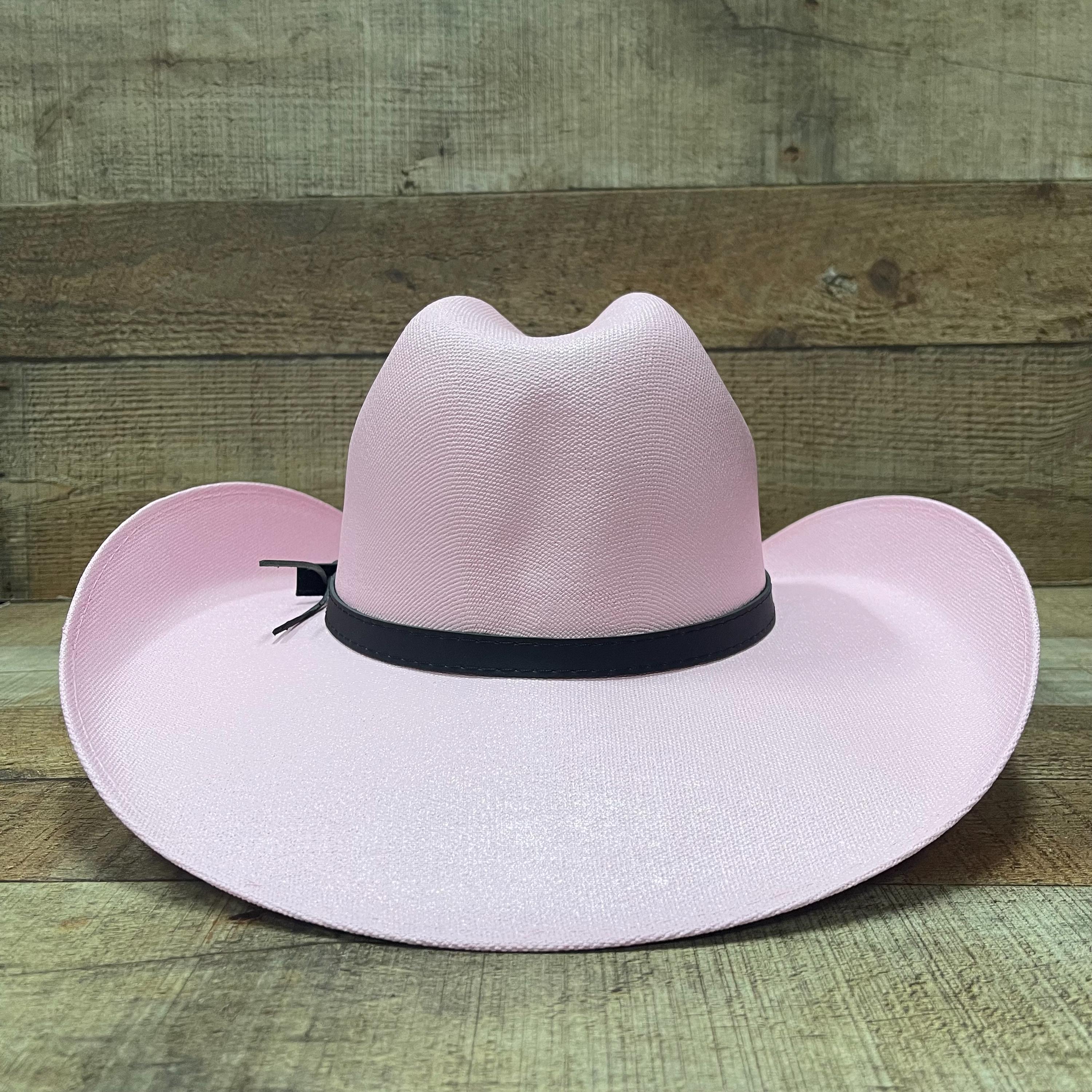 6337 Straw Pink Cowgirl Hat For Women, Shapeable, Spring And Summer Straw-Cowboy-Hat-for-Women-  main image 2