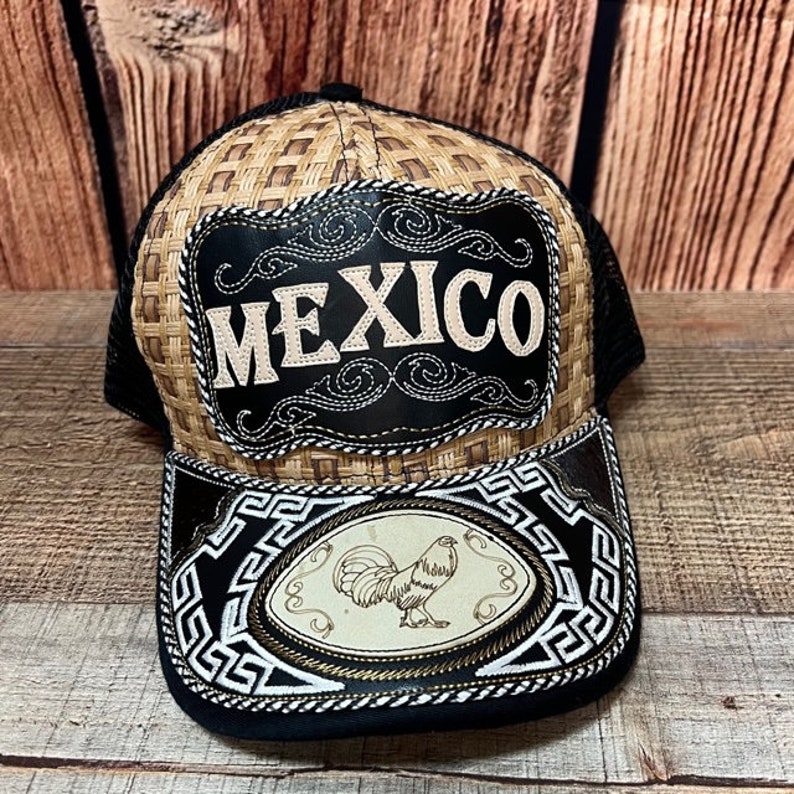 Mexico Embroidered Trucker Hat/ Dad Mexico Hat Gorra/ Cachucha Vaquera image 1