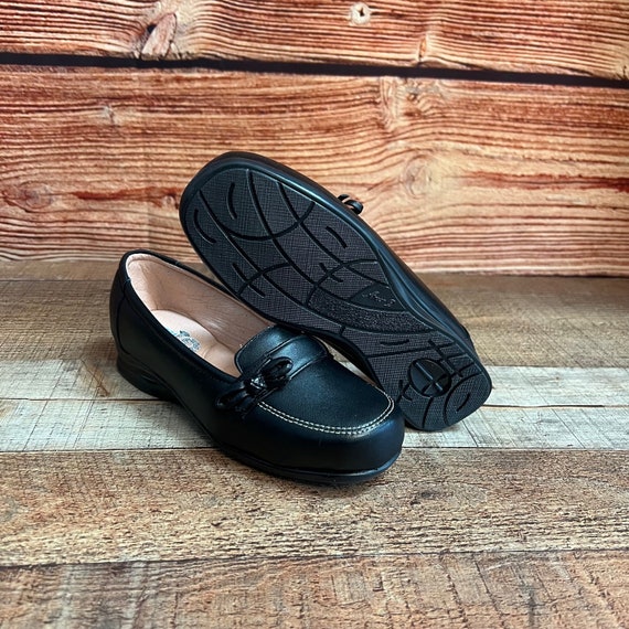 Women Genuine LEATHER BLACK Brown LOAFERS Casual Shoe Zapato