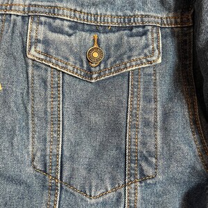 Men's Western Blue Jean Jacket 100% Cotton Chaqueta Vaquera Azul Con Algodon imagen 9