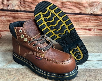 Eastland Men\'s Size 7.5 Brown Leather Work Boots Lace Up Heeled 0761701_03_1200x1200.jpg?v=  main image 3