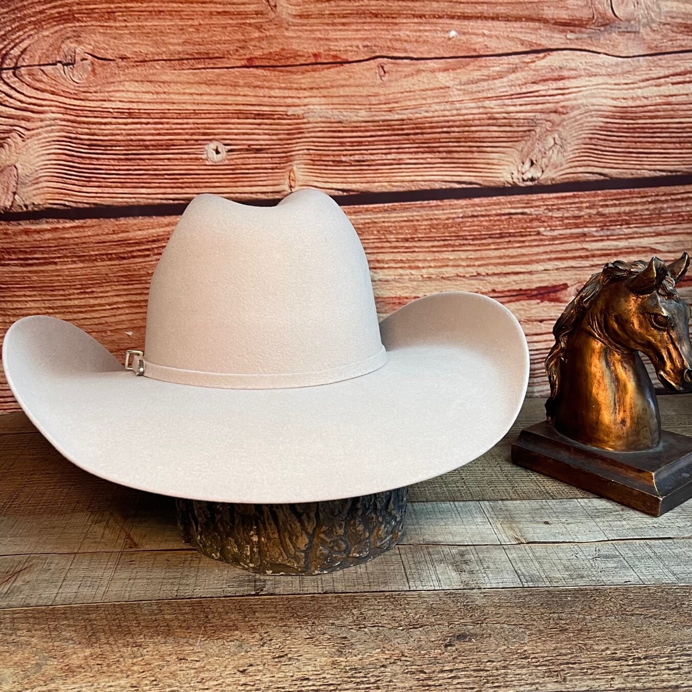 Beige Felt Cowboy Hat, Western Rodeo Tejana Vaquera - Etsy display picture 2