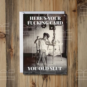 Hilarious Rude Birthday Card | Funny Card for a Friend | For a Bestie That Gets Your Dark Humor | Snarky Birthday Card | Irreverent