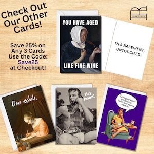 Funny Birthday Card: Snarky Dark Humor Bestie Card image 5