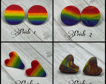 Rainbow Pride Stud Earrings