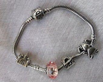 Sterling Silver Pandora Moments Barrel Clasp Snake Mesh Bracelet - Elegant Charm Jewelry -  Copenhagen, Denmark