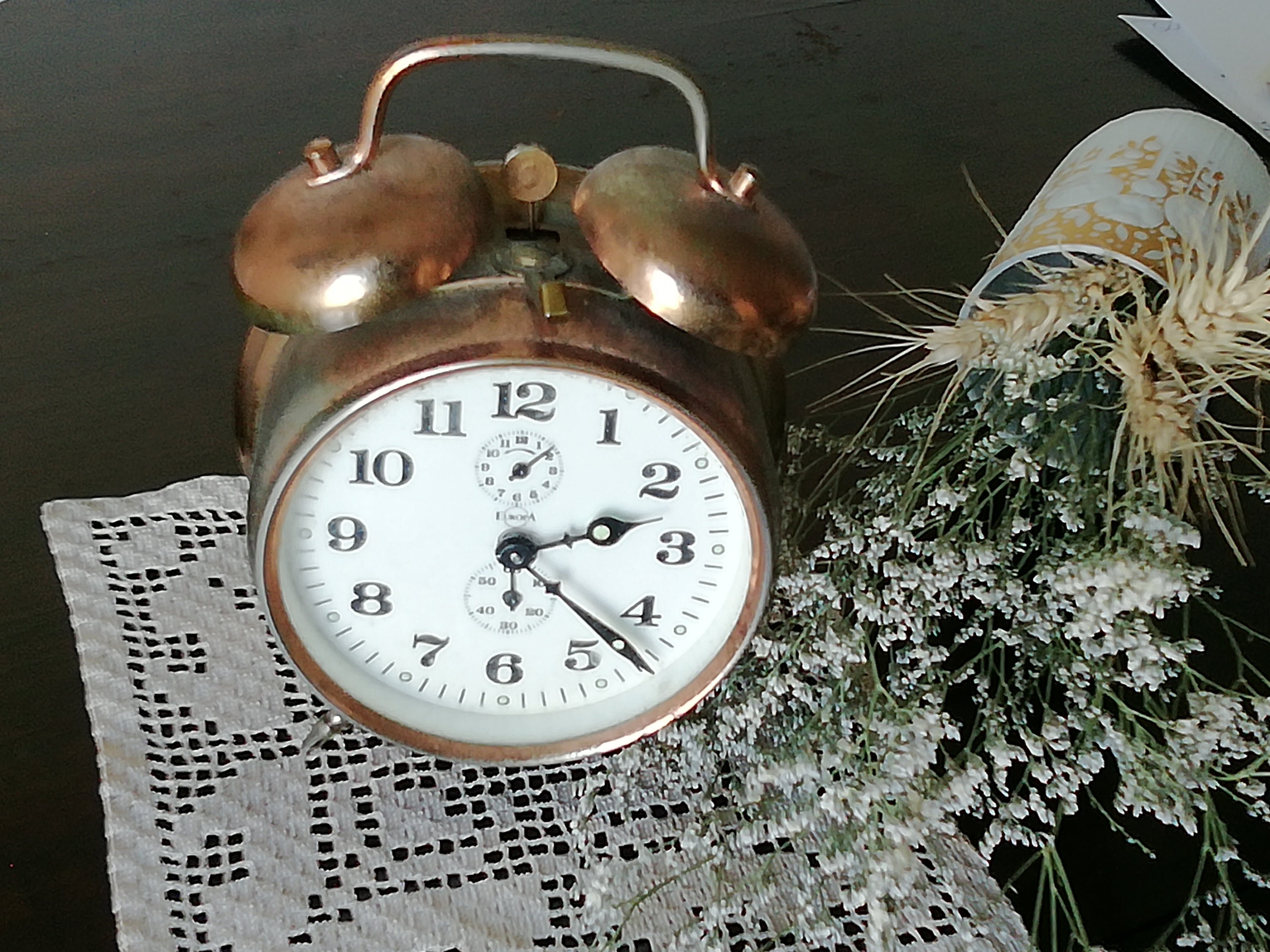 Vintage 70's Tin Rope Alarm Clock - Works, No Brand - Etsy