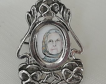 19th Century Art Nouveau Sterling Silver Miniature Frame – Hallmarked Collectible