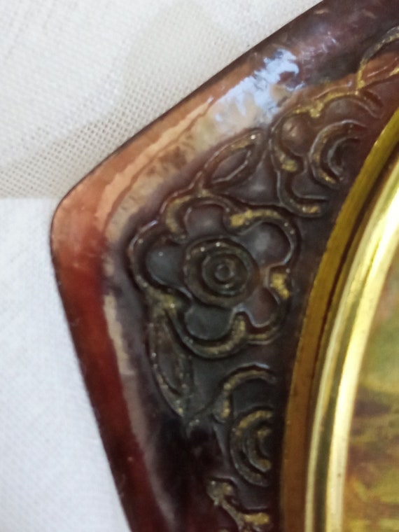 Rare and Delicate Antique French Face Compact Pow… - image 9