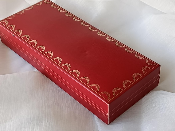 Vintage 1920s-40s Red Cartier Bracelet Box – Empty Jewelry Case - Etsy